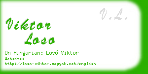 viktor loso business card