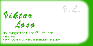 viktor loso business card